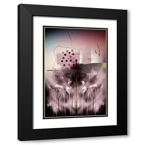 Analysis of Life 1 Black Modern Wood Framed Art Print with Double Matting by Urban Epiphany