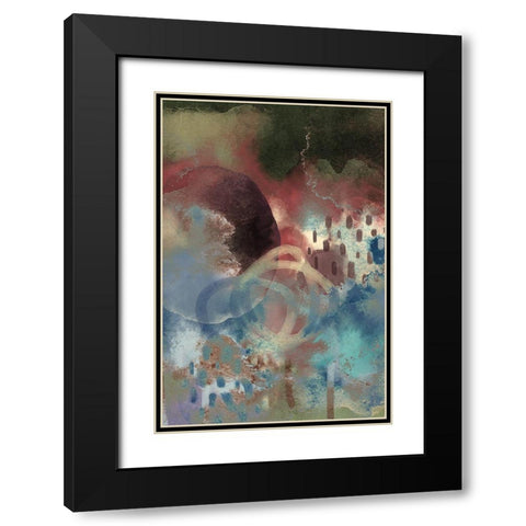 Earthy Feels Black Modern Wood Framed Art Print with Double Matting by Urban Epiphany