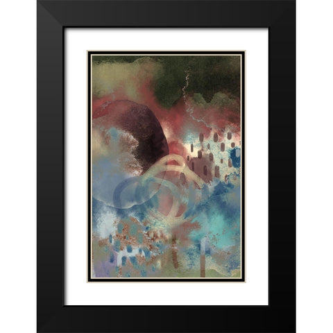 Earthy Feels Black Modern Wood Framed Art Print with Double Matting by Urban Epiphany