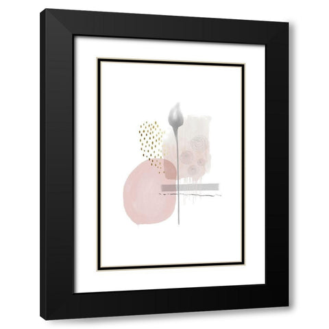 Mindful Moments Black Modern Wood Framed Art Print with Double Matting by Urban Epiphany