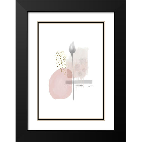 Mindful Moments Black Modern Wood Framed Art Print with Double Matting by Urban Epiphany