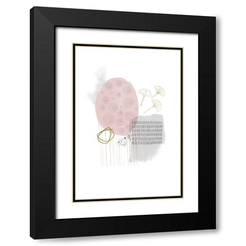 Self Care Black Modern Wood Framed Art Print with Double Matting by Urban Epiphany