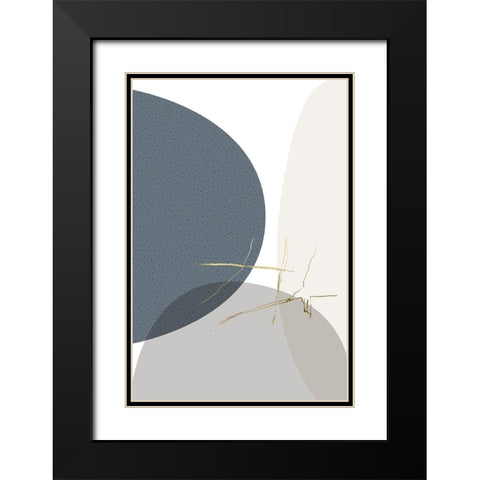 Neutral Tones 1 Black Modern Wood Framed Art Print with Double Matting by Urban Epiphany