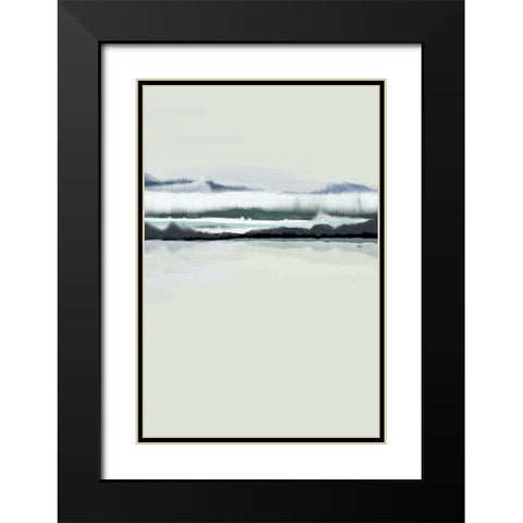 New Horizons 1 Black Modern Wood Framed Art Print with Double Matting by Urban Epiphany