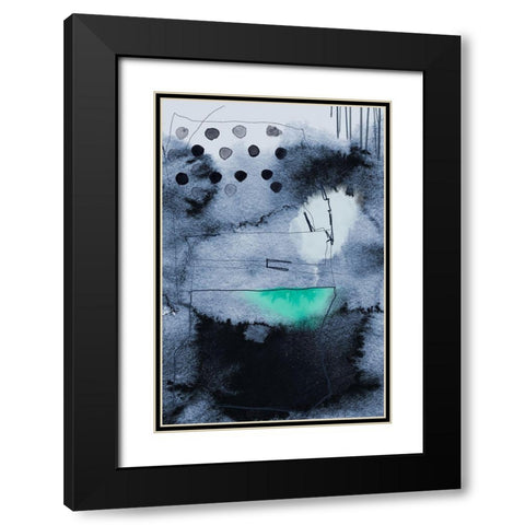 Think Box Black Modern Wood Framed Art Print with Double Matting by Urban Epiphany