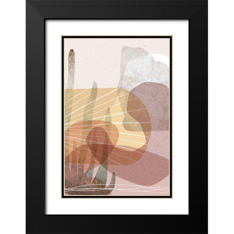 Dusty Desert 2 Black Modern Wood Framed Art Print with Double Matting by Urban Epiphany