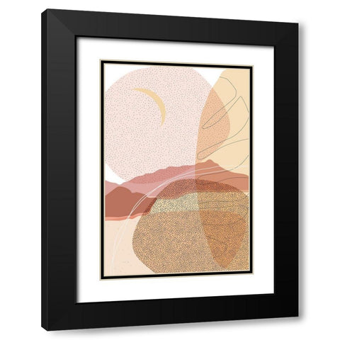 Dusty Desert 3 Black Modern Wood Framed Art Print with Double Matting by Urban Epiphany