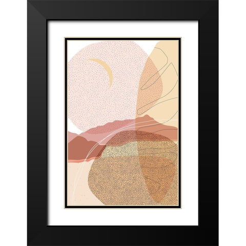 Dusty Desert 3 Black Modern Wood Framed Art Print with Double Matting by Urban Epiphany
