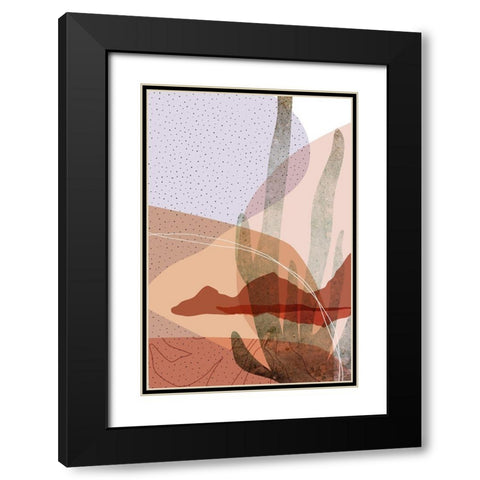 Dusty Desert 4 Black Modern Wood Framed Art Print with Double Matting by Urban Epiphany