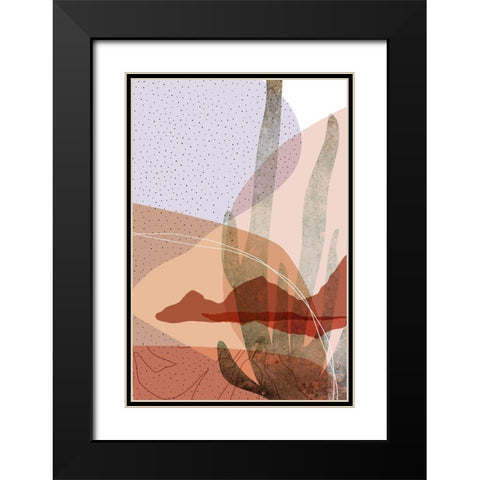 Dusty Desert 4 Black Modern Wood Framed Art Print with Double Matting by Urban Epiphany