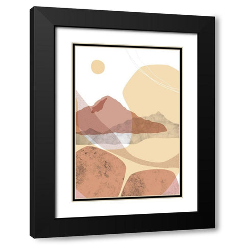 Dusty Desert 7 Black Modern Wood Framed Art Print with Double Matting by Urban Epiphany