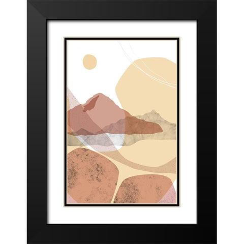 Dusty Desert 7 Black Modern Wood Framed Art Print with Double Matting by Urban Epiphany