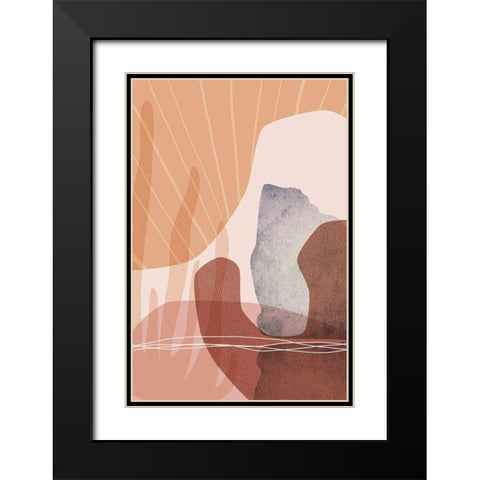 Dusty Desert 8 Black Modern Wood Framed Art Print with Double Matting by Urban Epiphany