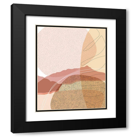 Moonless Desert 1 Black Modern Wood Framed Art Print with Double Matting by Urban Epiphany