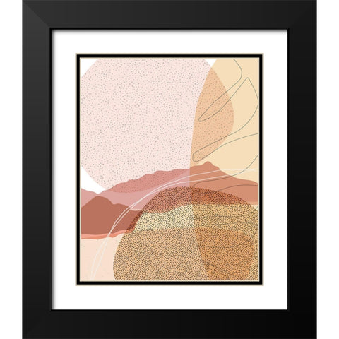 Moonless Desert 1 Black Modern Wood Framed Art Print with Double Matting by Urban Epiphany