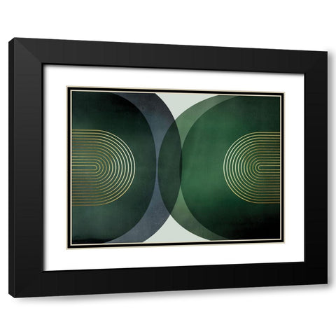 Merging Entities 1 Black Modern Wood Framed Art Print with Double Matting by Urban Epiphany