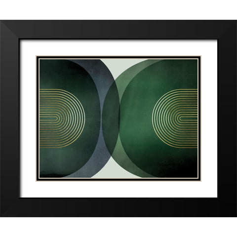 Merging Entities 1 Black Modern Wood Framed Art Print with Double Matting by Urban Epiphany