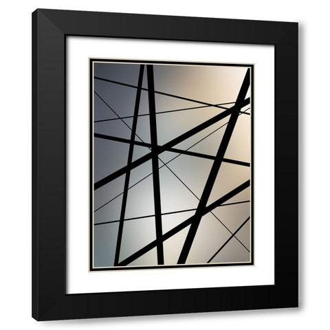 Neutral Tones 1 Black Modern Wood Framed Art Print with Double Matting by Urban Epiphany