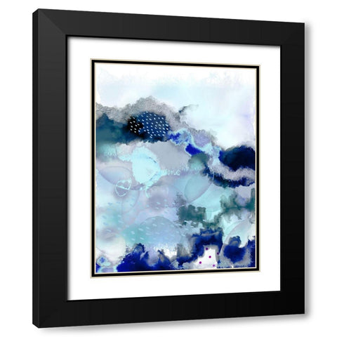 Evolving 2 Black Modern Wood Framed Art Print with Double Matting by Urban Epiphany