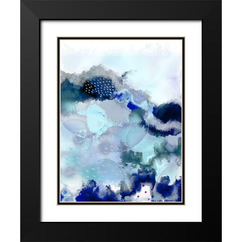 Evolving 2 Black Modern Wood Framed Art Print with Double Matting by Urban Epiphany
