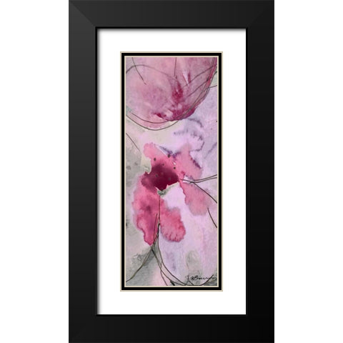 Flower Bomb 2 Black Modern Wood Framed Art Print with Double Matting by Brown,Victoria