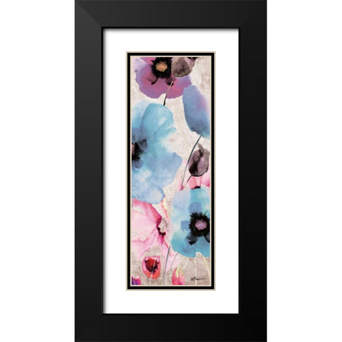Sea Of Flowers 1 Black Modern Wood Framed Art Print with Double Matting by Brown,Victoria