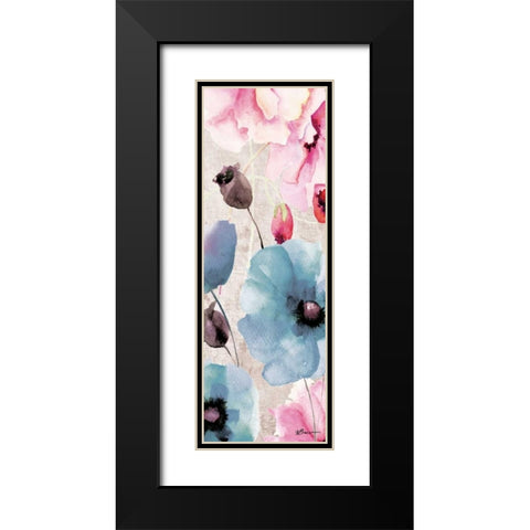 Sea Of Flowers 2 Black Modern Wood Framed Art Print with Double Matting by Brown,Victoria