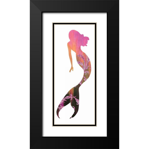 Mermaid Black Modern Wood Framed Art Print with Double Matting by Brown,Victoria