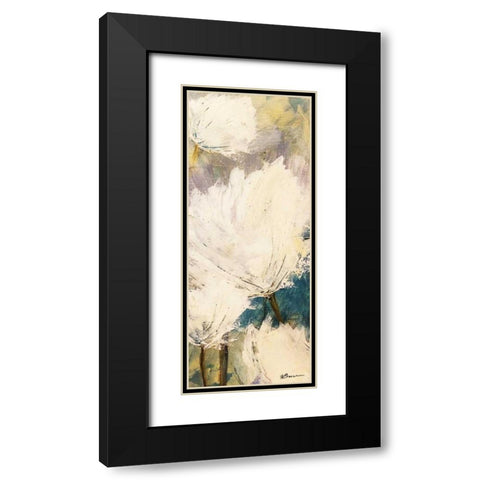 Floral Detonation 2 Black Modern Wood Framed Art Print with Double Matting by Brown,Victoria