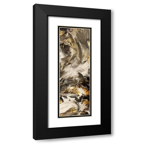 Black Gold Silver 2 Black Modern Wood Framed Art Print with Double Matting by Brown, Victoria
