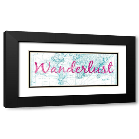 Wanderlust World Black Modern Wood Framed Art Print with Double Matting by Brown, Victoria