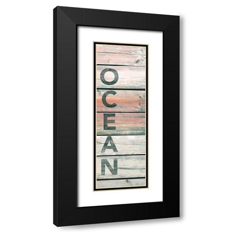 Ocean Wood Black Modern Wood Framed Art Print with Double Matting by Brown, Victoria