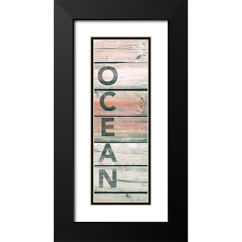 Ocean Wood Black Modern Wood Framed Art Print with Double Matting by Brown, Victoria