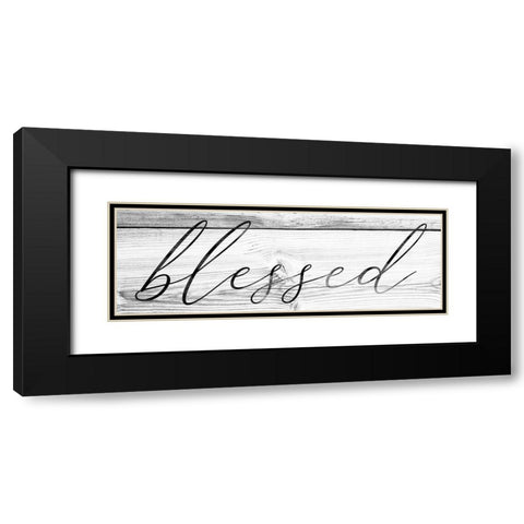 Blessed Black Modern Wood Framed Art Print with Double Matting by Brown, Victoria