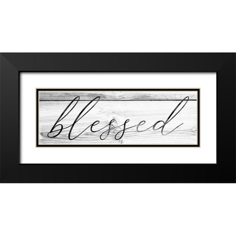 Blessed Black Modern Wood Framed Art Print with Double Matting by Brown, Victoria