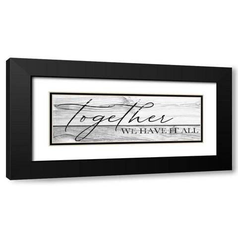 Together Black Modern Wood Framed Art Print with Double Matting by Brown, Victoria