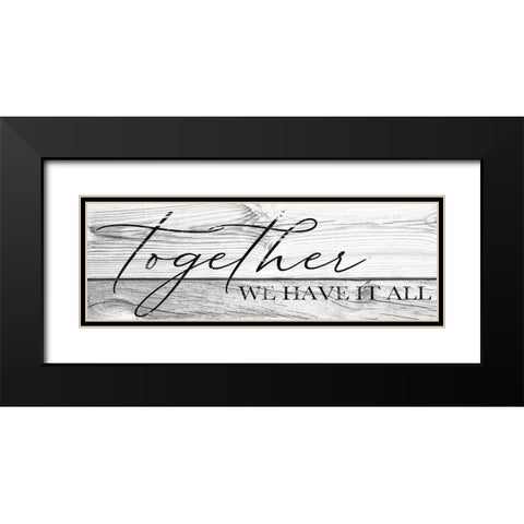 Together Black Modern Wood Framed Art Print with Double Matting by Brown, Victoria