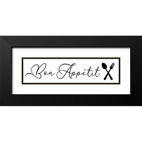 Kitchen Words 4 Black Modern Wood Framed Art Print with Double Matting by Brown, Victoria