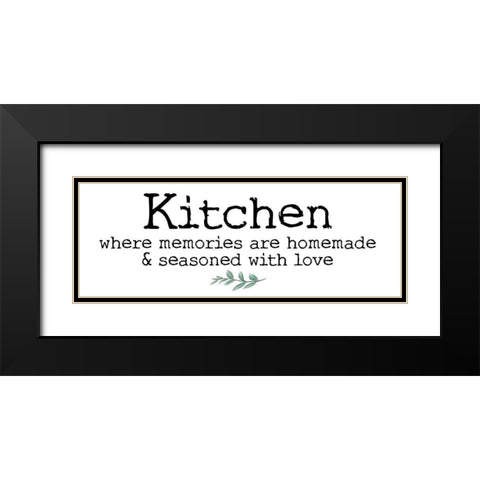 Kitchen Words 5 Black Modern Wood Framed Art Print with Double Matting by Brown, Victoria