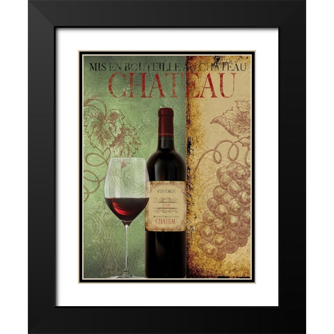 Spicy Wine 1 Black Modern Wood Framed Art Print with Double Matting by Brown, Victoria