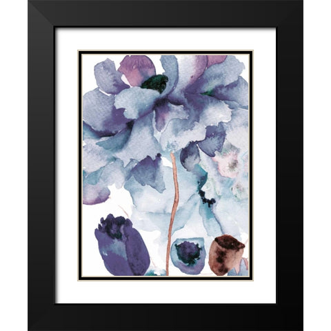 Blooming Sky 2 Black Modern Wood Framed Art Print with Double Matting by Brown, Victoria