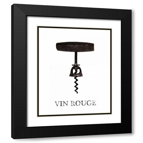 Vine Rouge Black Modern Wood Framed Art Print with Double Matting by Brown, Victoria