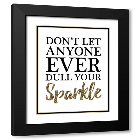 Your Sparkle Black Modern Wood Framed Art Print with Double Matting by Brown, Victoria