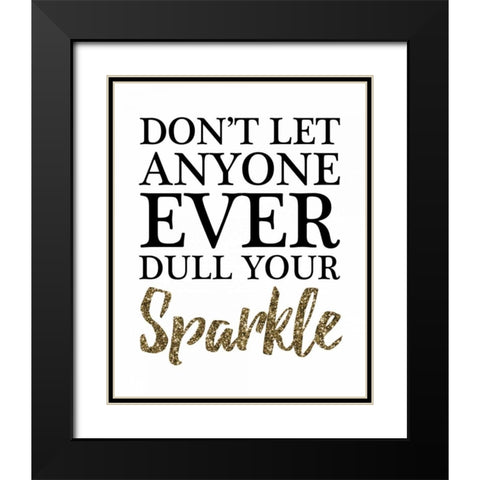 Your Sparkle Black Modern Wood Framed Art Print with Double Matting by Brown, Victoria