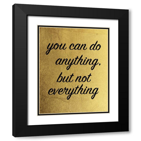 Golden Everything Black Modern Wood Framed Art Print with Double Matting by Brown, Victoria