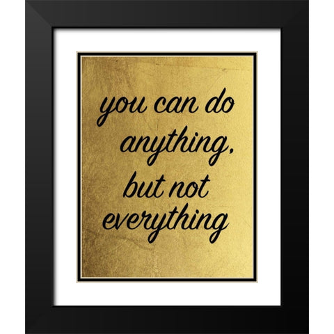 Golden Everything Black Modern Wood Framed Art Print with Double Matting by Brown, Victoria