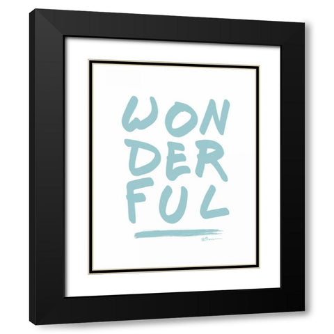 Wonderful Black Modern Wood Framed Art Print with Double Matting by Brown, Victoria