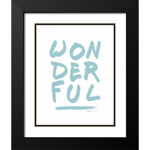 Wonderful Black Modern Wood Framed Art Print with Double Matting by Brown, Victoria