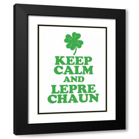 Leprechaun Calm Black Modern Wood Framed Art Print with Double Matting by Brown,Victoria