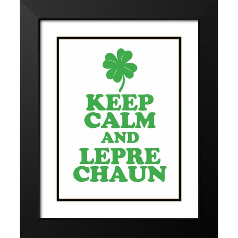 Leprechaun Calm Black Modern Wood Framed Art Print with Double Matting by Brown,Victoria